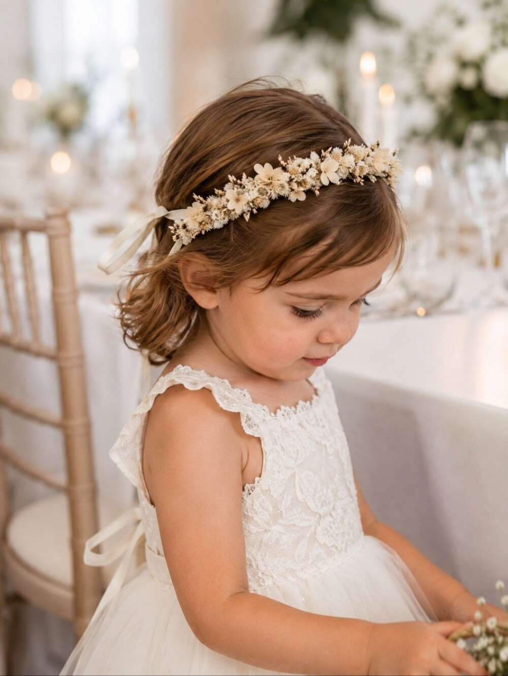 Real Floral Occassion Headband | Toddler